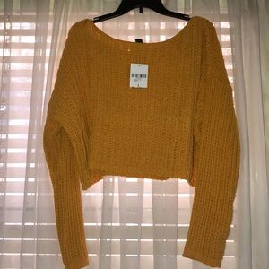 Cropped Knitted Sweater
